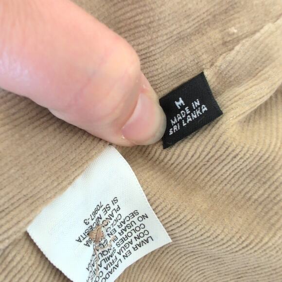 Y2K 2000s Waistcoat Corduroy Vest Tan M Cargo Utility Cyber Grunge Twilightcore - Picture 7 of 9